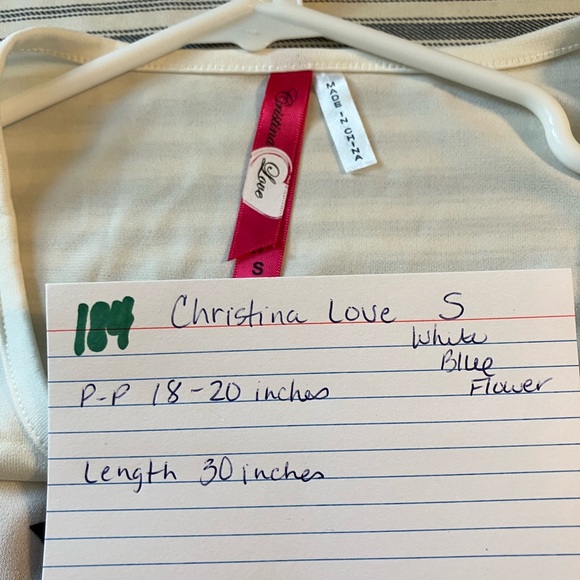 Christina Love S Blue Flower Dress - Picture 2 of 5